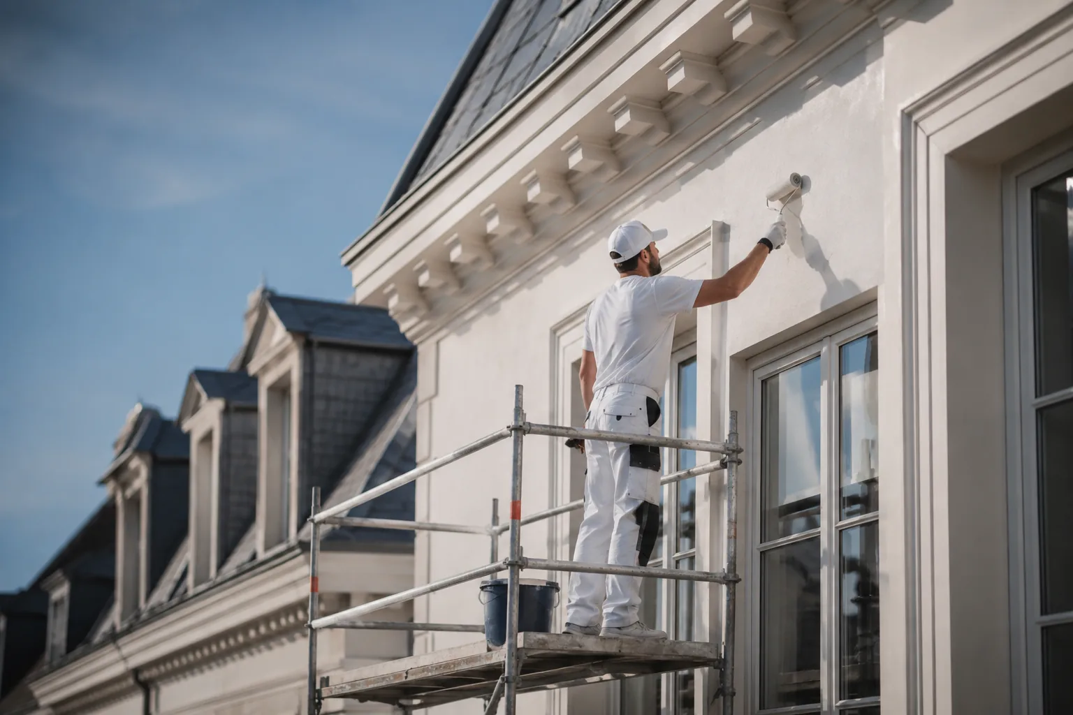 Travaux de peinture réalisés en hauteur