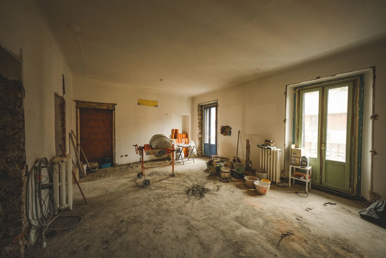 Intérieur en cours de rénovation