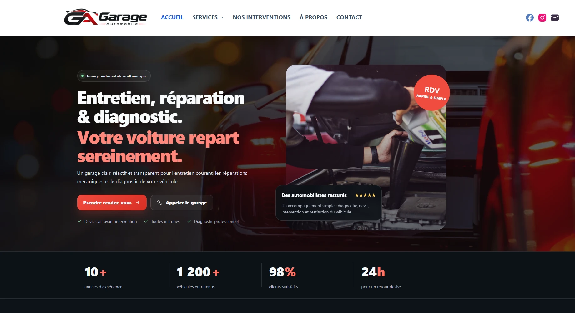 Garage automobile